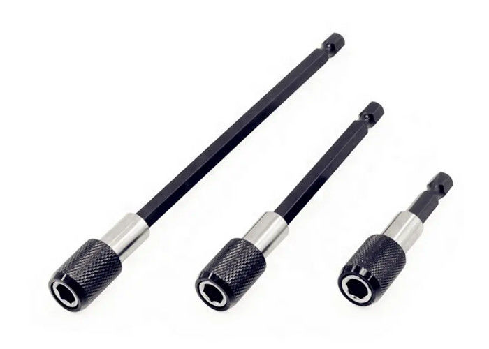 1/4 inç Baş Uzantı Çubuğu Toplu Magnetik tornavida Hızlı Transfer Kılavuzu Kendini Kilitleyen Uzantı Çubuğu 150mm El Araçları